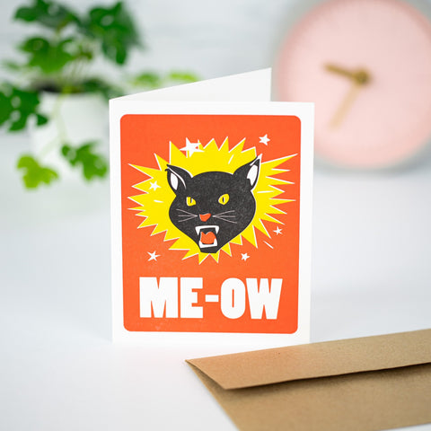 Me-Ow Card by Power and Light Press