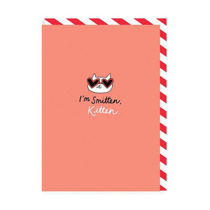 Smitten Kitten Enamel Pin Greeting Card