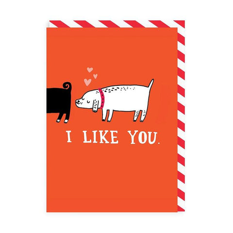 I Like You Greeting Card by Ohh Deer