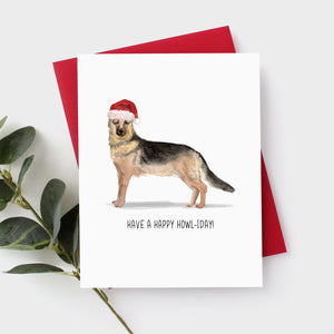German Shepherd Christmas Card by Driven To Ink