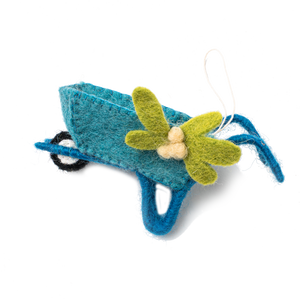 Felt Wheelbarrow Ornament