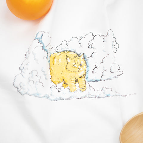 Cloud Kitty Tea Towel