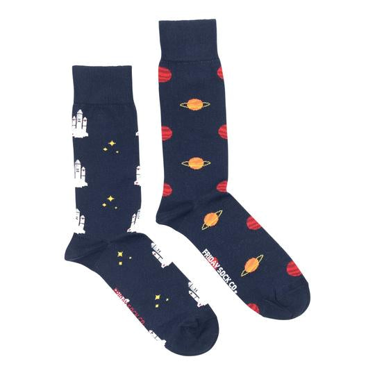 Planet and Space Shuttle Mid-Calf Socks
