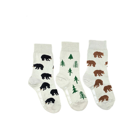 Kid's Tent Tree & Bear Socks