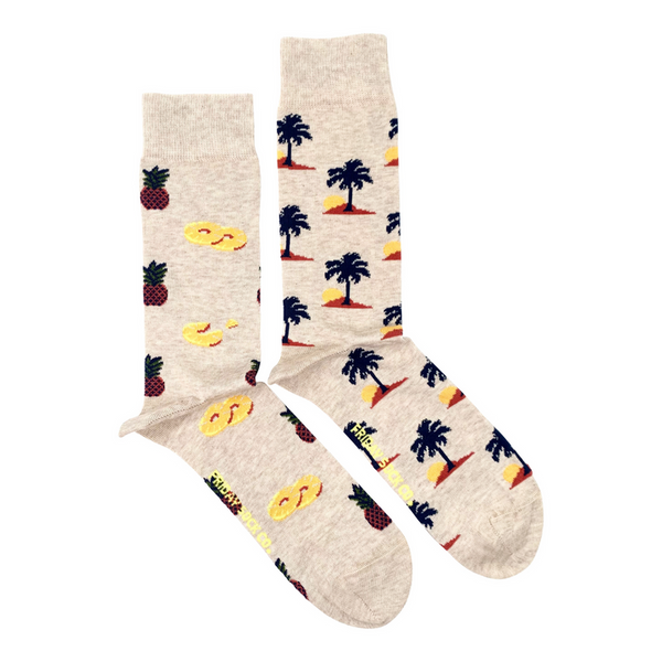 Pineapple & Palm Trees Mid-Calf Socks 2.0
