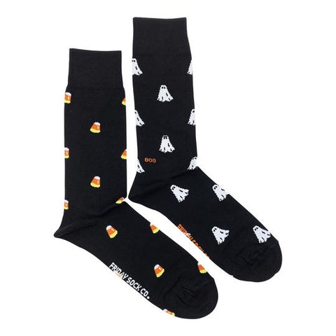 Ghost and Candy Corn Mid-Calf Socks