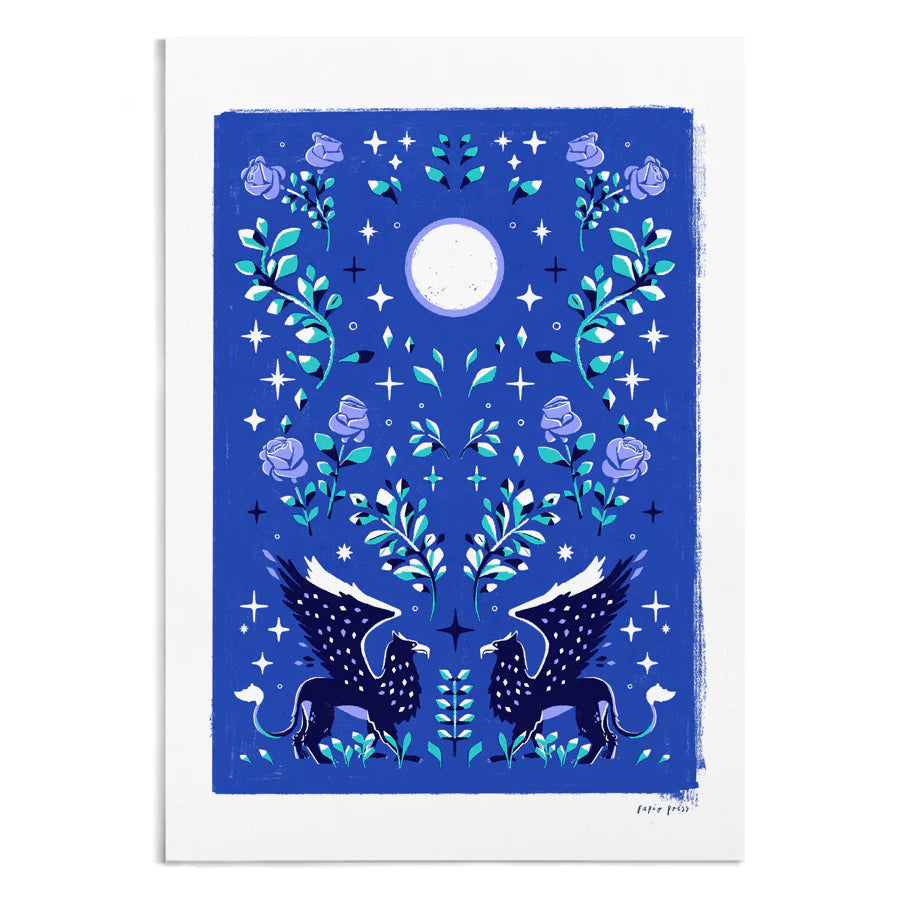 Celestial Griffin Artists Print by Papio Press