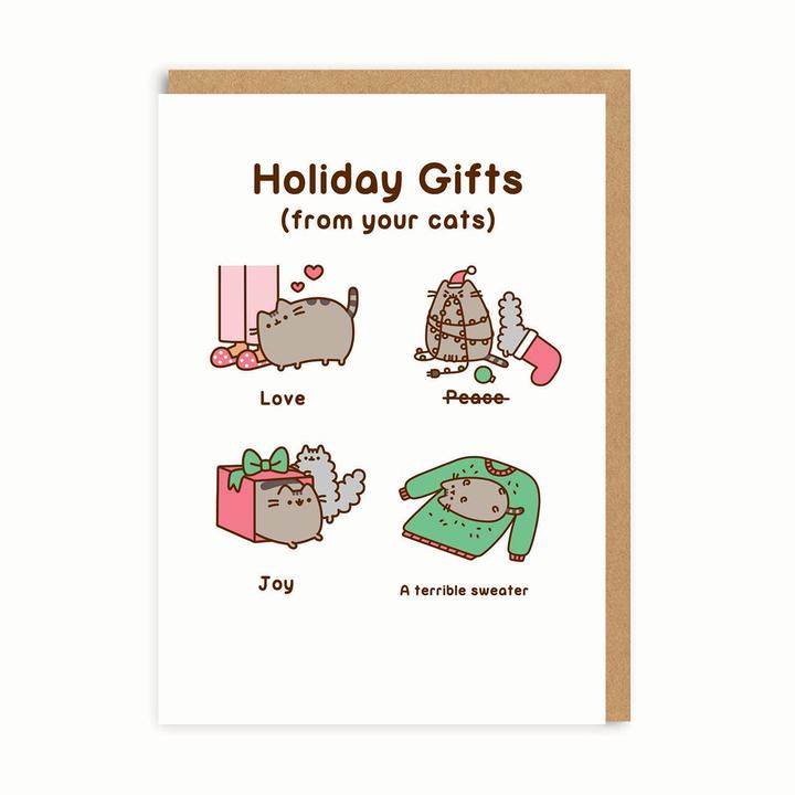 Holiday Gifts (From Your Cats) Card
