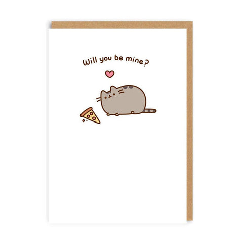 Pusheen Will You Be Mine Greeting Card by Ohh Deer