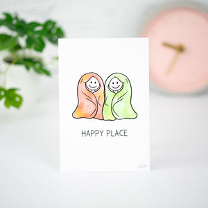 Happy Place Card by Parihenna Body Art