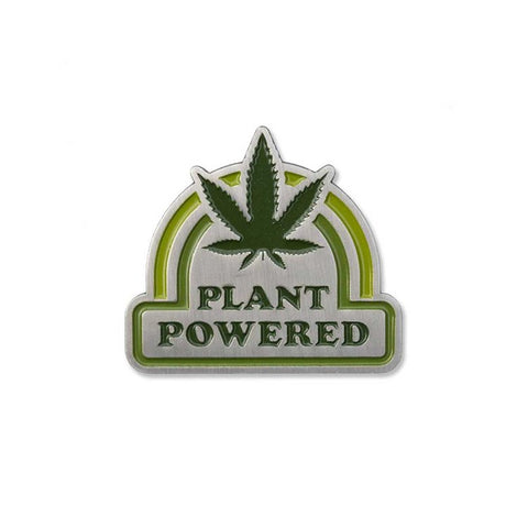 Plant Powered Enamel Pin by Amanda Weedmark