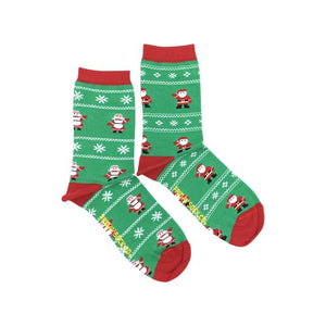 Ugly Christmas Mr. & Mrs. Claus Crew Socks