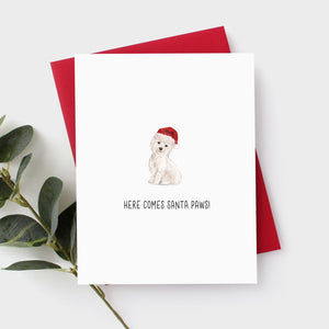 Westie Christmas Card by Driven To Ink