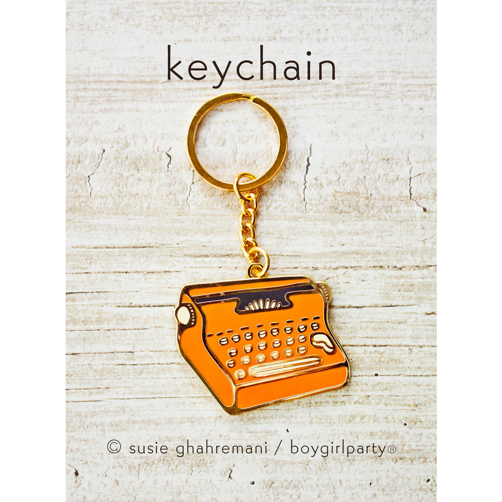 Red Typewriter Keychain