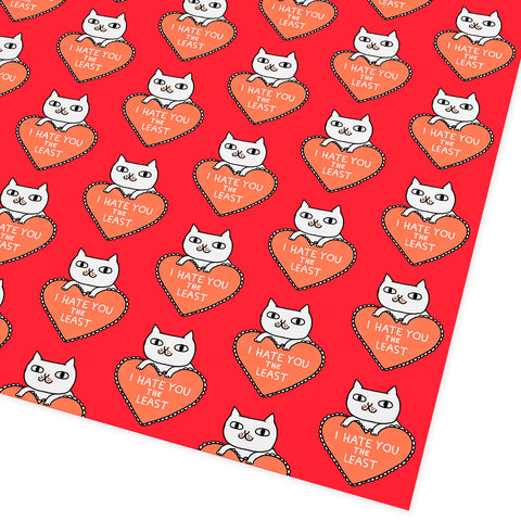 I Hate You the Least Folded Giftwrap by Ohh Deer
