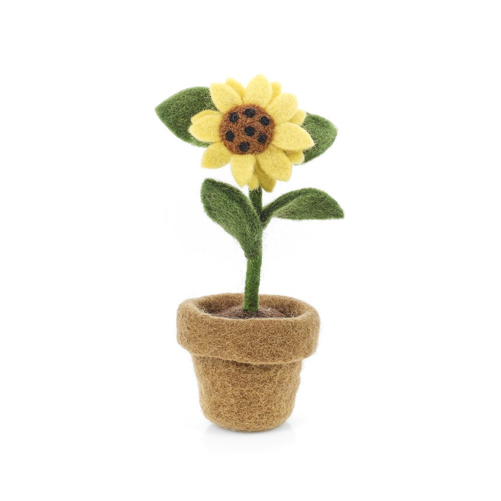 Felt Garden Sunflower Potted Plant