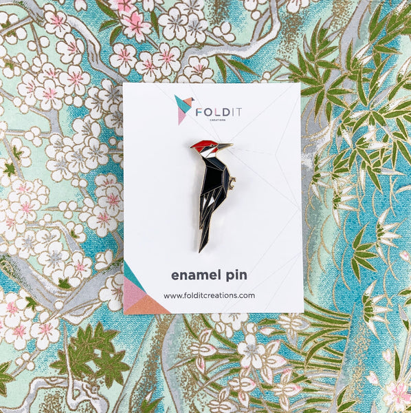 Pileated Woodpecker Pin
