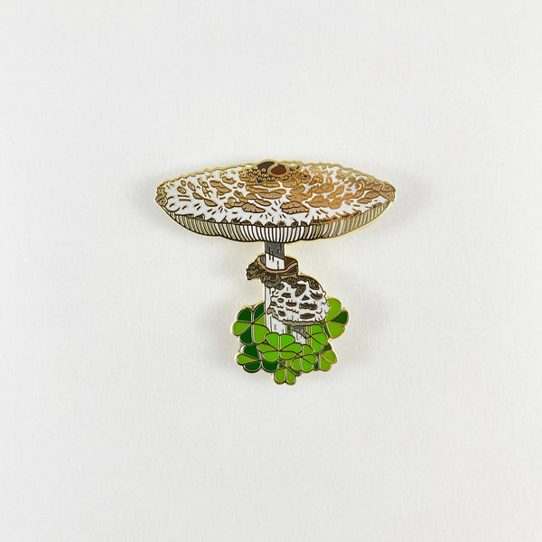 Shaggy Parasol Mushroom Pin