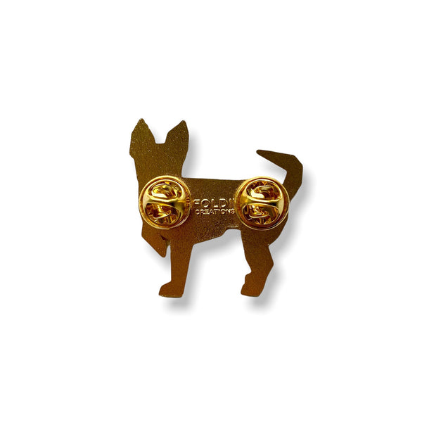 Chihuahua Pin Black