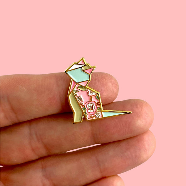 Cat Pink Pin