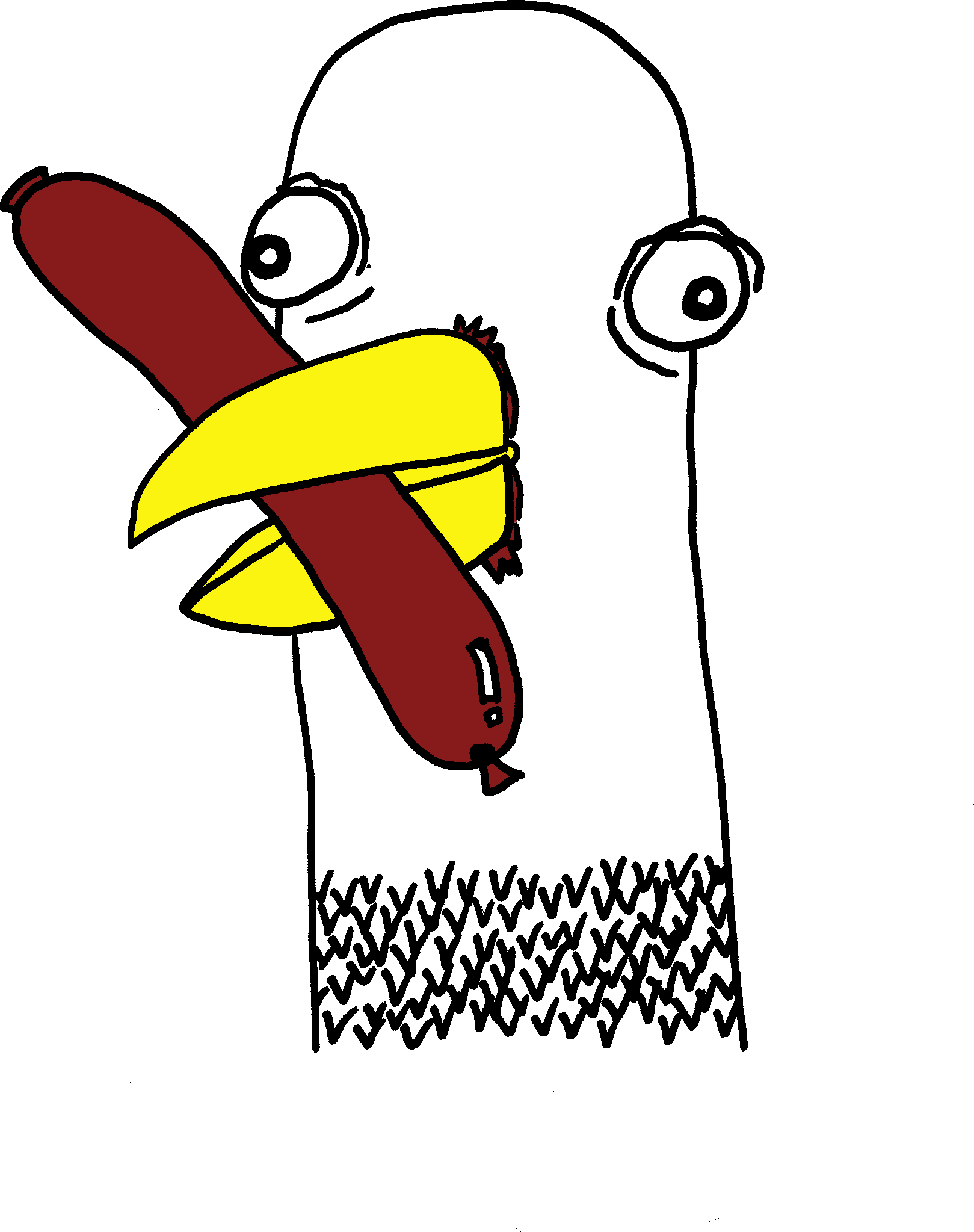 Seagull Hotdog Sticker by Good Imagine