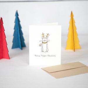 Meowy Friggin Christmas Card by Driven To Ink