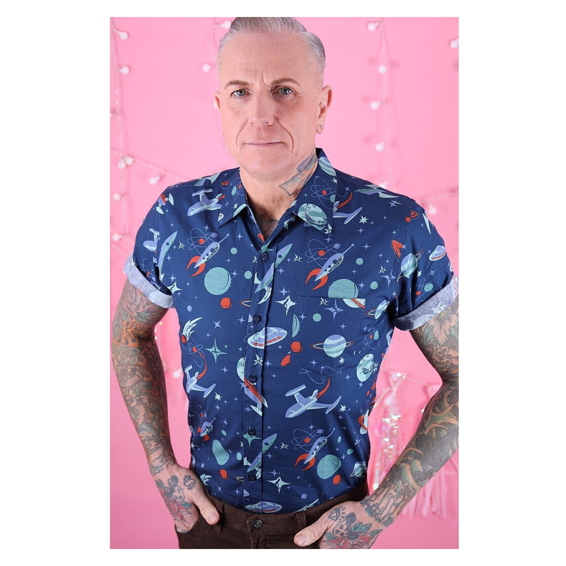 Outer Space Button Up Shirt