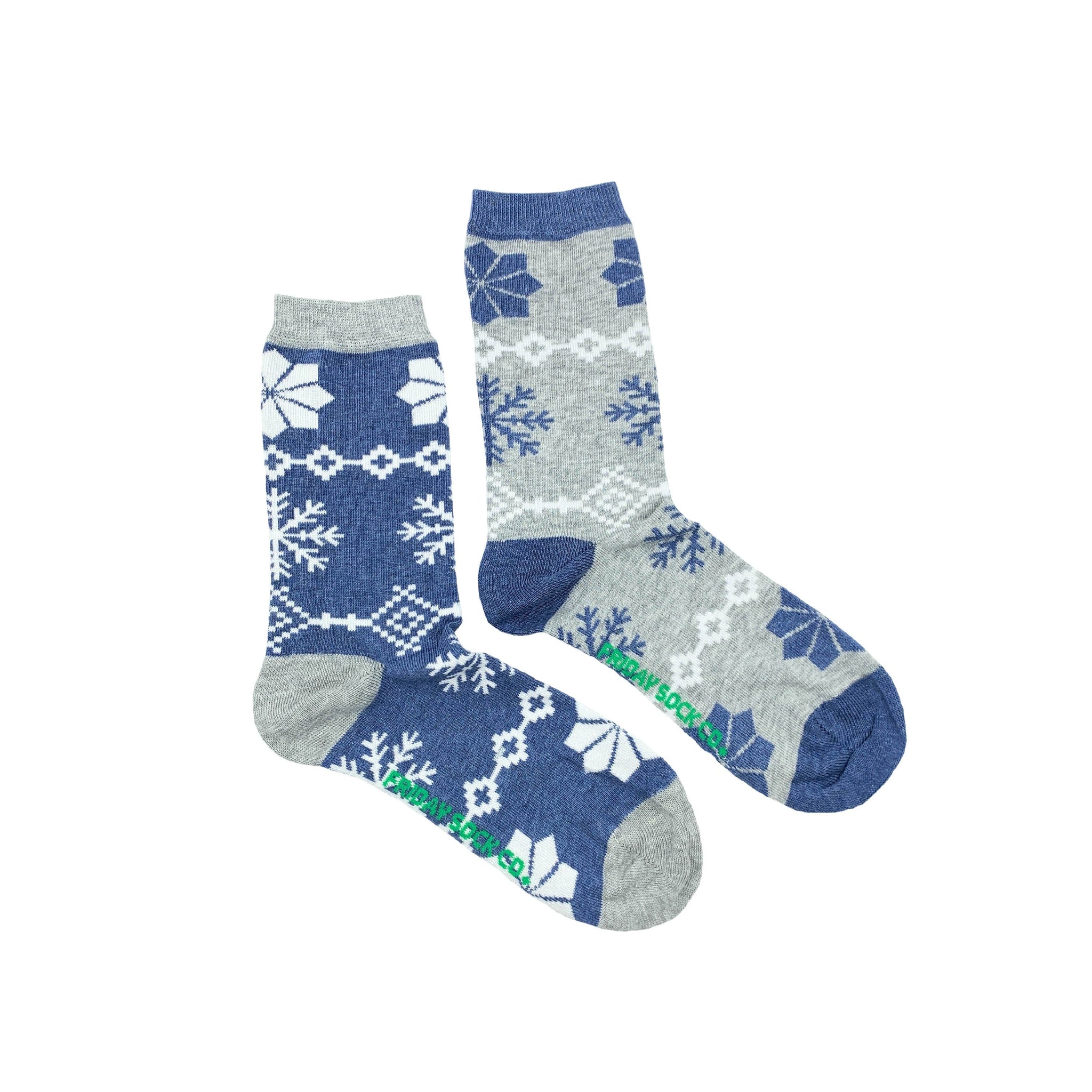 Christmas Snowflakes Crew Socks