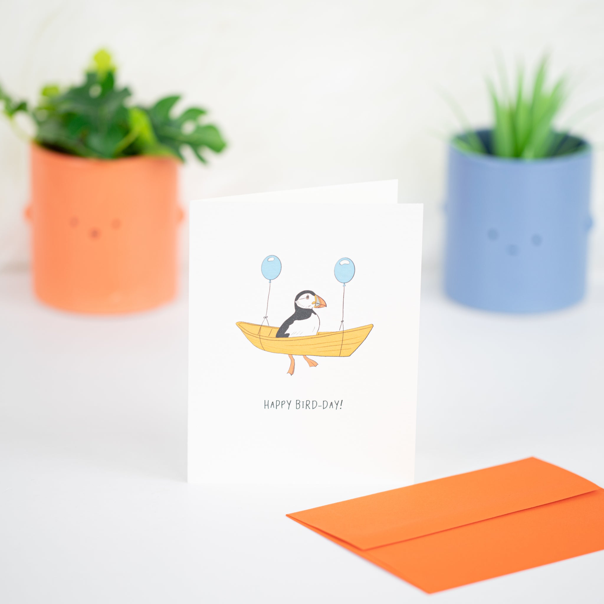 Happy Bird-Day Puffin Card
