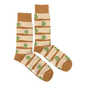 Striped Cactus Mid-Calf Socks