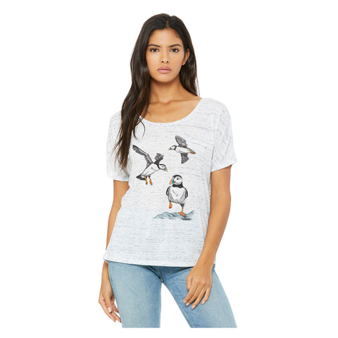 Atlantic Puffins Slouchy Tee