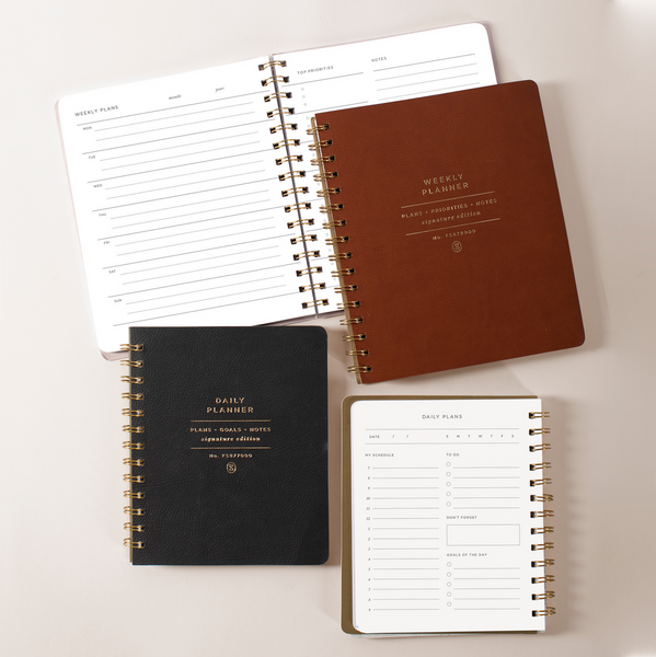 Non-Dated Daily Planner in Black