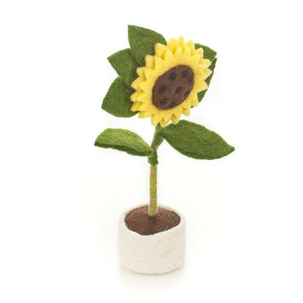 Felt Sunflower Potted Plant