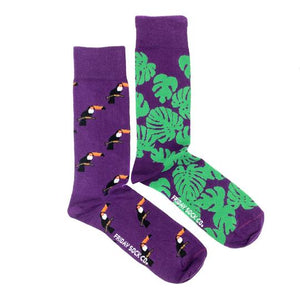 Toucan & Monstera Mid-Calf Socks