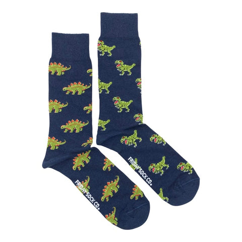 Green Dinosaurs Mid-Calf Socks