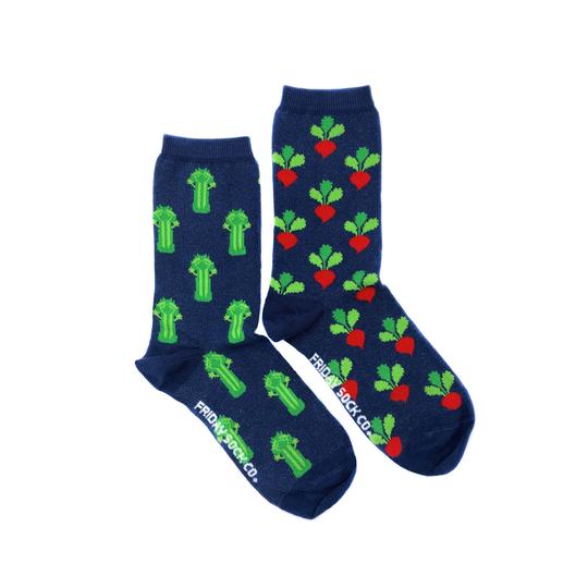 Celery and Radish Crew Socks